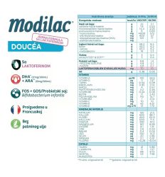 Modilac Doucéa 1, adaptirano mleko, od 0 do 6 meseci, 400gr
