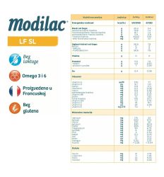 Modilac EXPERT LF – SL, adaptirano mleko za bebe, za uzrast odojčadi od rođenja, 400gr