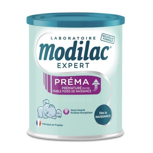 Modilac EXPERT Préma, adaptirano mleko za bebe, od 0 do 3.godine, mlečna formula za dohranu PREVREMENO rođene dece, da zadovolji nutritivne potrebe odojčadi.