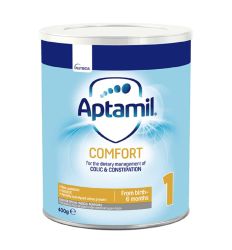 Aptamil Comfort 1 je specijalna mlečna formula protiv kolika, blagog zatvora i regurgitacije.