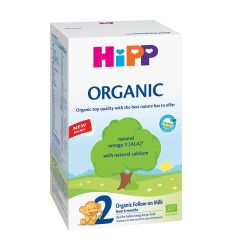 HIPP Organic 2, adaptirano mleko, namenjeo za uzrast beba od 6. meseca života je idealno za prehranu beba koja su na mešovitoj ishrani. 