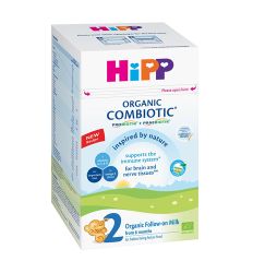 HIPP Organic Combiotic 2, adaptirano mleko, 800gr, namenjeno za decu od 6. meseca  starosti, idealno za prehranu beba na mešovitoj ishrani za zdrav razvoj.