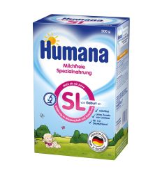Humana SL je specijalna formula na bazi soje bez mleka za odojčad i malu decu koja su intolerantna na proteine i/ili laktozu iz mleka