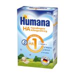 Humana HA 1 je početna formula sa hipoalergenim osobinama i prilagođena je potrebama odojčadi sa povećanim alergijskim rizikom.