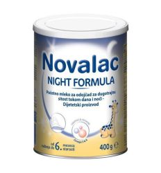 Novalac NF, mlečna formula je posebno namenjena za ishranu odojčadi koja su često gladna u toku dana, kao i za večerni ili noćni obrok.