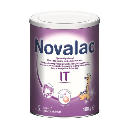 Novalac IT mlečna formula prilagođena je za odojčad sa zatvorom od rođenja do navršenog 12. meseca ako ih majke ne doje