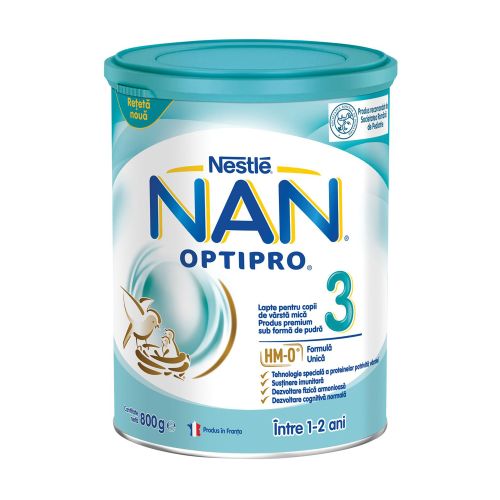 Néstle NAN 3 Optipro je adaptirano mleko namenjeno ishrani male dece od 12 meseci - bez glutena
