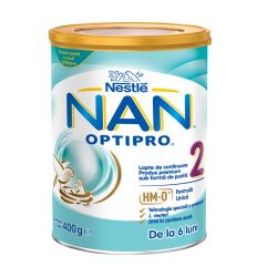 Néstle NAN 2 Optipro je adaptirana mlečna formula odojčad od 6. do 12. meseca sa dodatkom kulture Bifidobacterium lactis