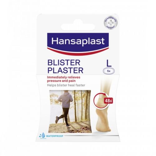 Hansaplast flaster protiv plikova-žuljeva u pakovanju od 5 komada, trentuno ublažava bol i štiti zahvaćeno područije od prljavštine i bakterija.