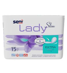 Seni Lady ulošci Extra Slim 15kom namenjeni ženama sa urinarnom inkontinencijom, udobni su za nošenje i imaju veliku moć upijanja.