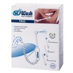 SoWash Hydro Jet je oralni irigator za održavanja oralne higijene sa 3 nastavka pogotovu pogodan u otežanim uslovima održavanja oralne higijene za fiksne proteze i implanti