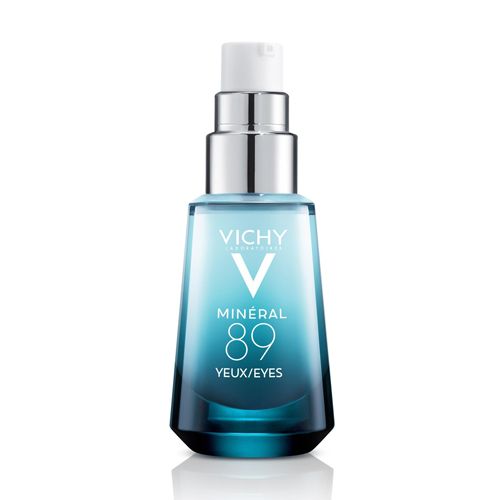 Vichy Mineral 89 eyes 15ml, 89% Vichy vulkanske vode formulisane sa hijaluronskom kiselinom prirodnog porekla i čistim kofeinom, za negu predela oko očiju lica.