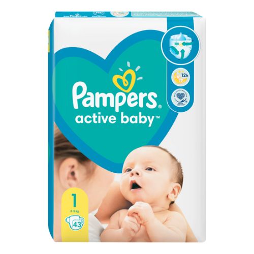 Pampers pelene active baby 1 (2-5kg) 43kom - pelene za bebe
