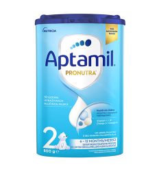 Aptamil 2 Pronutra 800g adaptirano mleko za uzrast za uzrast od 6 do 12 meseci života, za razvoj imunog sistema i funkciju nervnog sistema.
