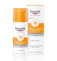 Eucerin sun anti-age krema za lice SPS30 50ml, za zaštitu kože lica od sunca za svaki dan,štiti i umiruje osetljivu i suvu kožu.Apoteka Živanović-Online prodaja