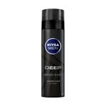 Nivea Men Deep gel za brijanje 200ml sa crnim ugljem štiti od posekotina i neguje kožu lica.Efikasno deluje protiv bakterija pružajući dugotrajan osećaj čistoće