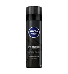 Nivea Men Deep gel za brijanje 200ml sa crnim ugljem štiti od posekotina i neguje kožu lica.Efikasno deluje protiv bakterija pružajući dugotrajan osećaj čistoće