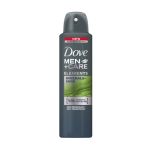 Dove Men Antiperspirant u spreju, 150ml sa mineralima i esencijalnim uljem žalfije za 48-časovnu zaštitu od neprijatnih mirisa i osvežavajuće kontrole znojenja.