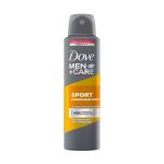 Dove Men Sport dezodorans antiperspirant u spreju 150ml namenjen je za 48-časovnu zaštitu od znojenja I neprijatnih mirisa. Štiti od iritacija na koži.