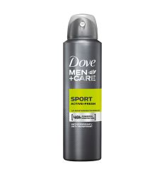 Dove Men Sport dezodorans active+fresh antiperspirant, 150ml namenjen je za 48-časovnu zaštitu od znojenja I neprijatnih mirisa. Štiti od iritacija na koži.