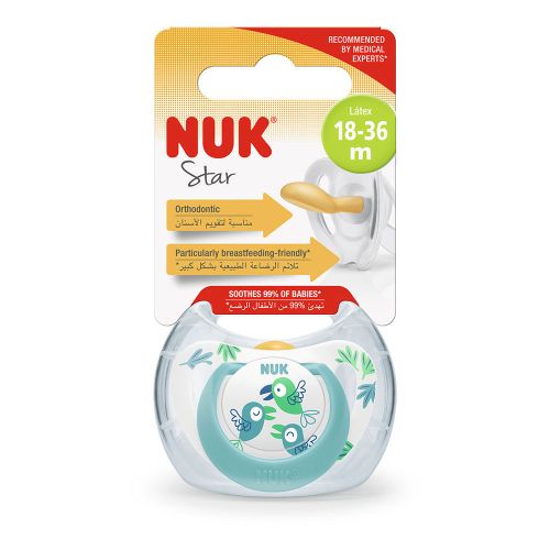 Nuk varalica kaučuk u kutiji Star 6-18m 