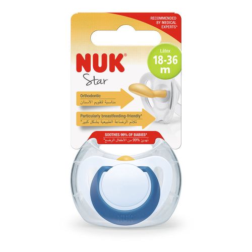 Nuk varalica kaučuk u kutiji Star 6-18m 