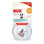 Nuk varalica silikon u kutiji Space Mickey Mouse 0-6m