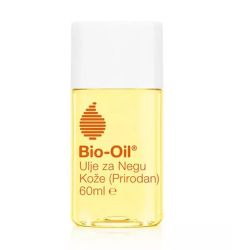 Bio-oil Natural 60ml, ulje sa 100% prirodnih sastojaka za poboljšanje kože,posebno kod ožiljaka, strija i neujednačenog tena.Dehidrira kožu i usporava starenje.