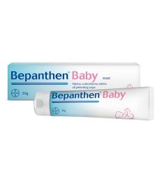 Bepanthen mast 5%, neguje izrazito suvu i osetljivu kožu kod beba i porodilja za negu bradavica. Obnavlja kožu, hidrirajući je. Pakovanje 30gr