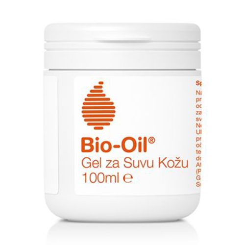 Bio-oil gel za suvu kožu, 100ml preparat napravljen od ulja, namenjen je za hidrataciju suve i osetljive kože.Gel je izuzetno upijajući i ne ostavlja masan trag