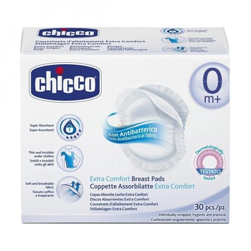 Chicco ulošci za dojilje u pakovanju od 30 komada su antibakterijski tupferi koji obezbeđuju zaštitu u periodu dojenja.Tanki su i nevidljivi ispod garderobe.