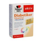 Doppelherz vitamini za dijabetičare 30 tableta, sa 14 vrlo važnih sastojaka za snabdevanje organizma potrebnim vitaminima, mineralima i elementima u tragovima.