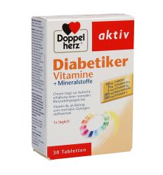 Doppelherz vitamini za dijabetičare 30 tableta, sa 14 vrlo važnih sastojaka za snabdevanje organizma potrebnim vitaminima, mineralima i elementima u tragovima.