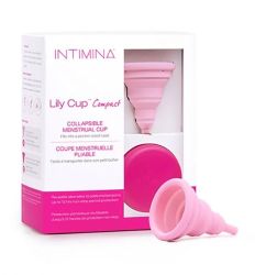 Intimia Lily Cup sklopiva menstrualna čaša, idealna za putovanja, za lagana do srednje obilna krvarenja. Veličine A za nerotkinje ili posle carskog reza. 