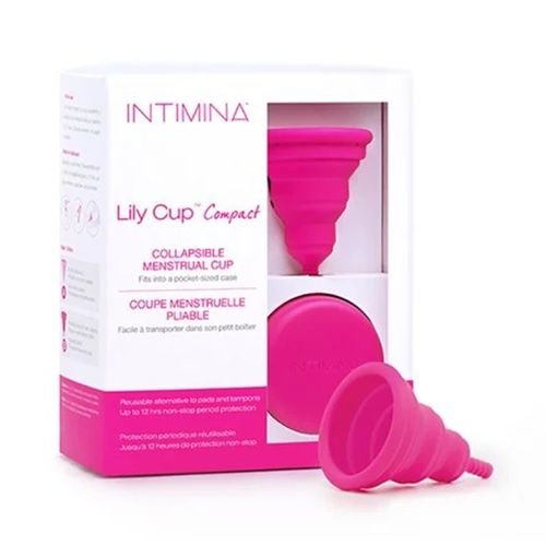 Intimia Lily Cup sklopiva menstrualna čaša, idealna za putovanja, za lagana do srednje obilna krvarenja. Veličine B za žene sa vaginalnim porođajem.