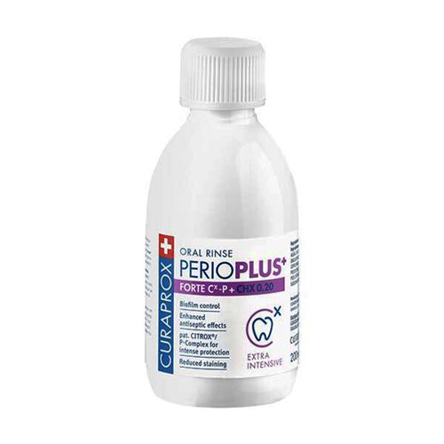 CURAPROX PerioPlus+ Forte,tečnost za ispiranje usta se koristi kao kratkotrajna intenzivna nega usta od 3-7 dana, pre i posle invanzivnih stomatoloških zahvata