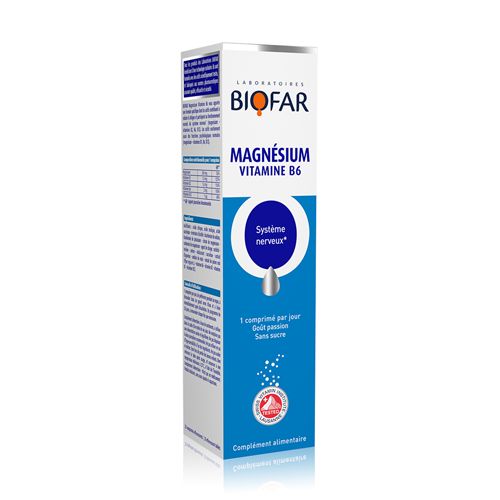 Biofar šumeće tablete magnezijum i vitamin B6 dijetetski proizvod kao odličan izvor magnezijuma i vitamina b6 neophodan za pravilno funkcionisanje nervnog sistema
