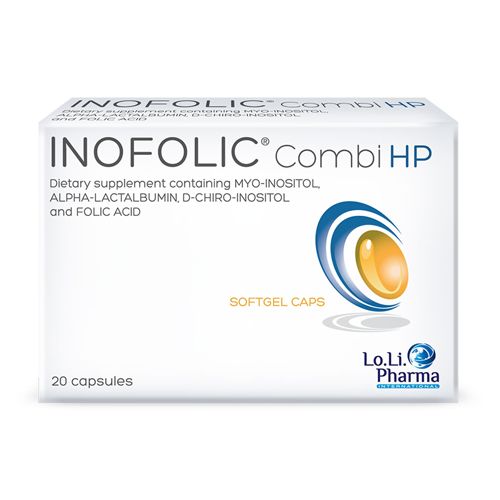 INOFOLIC COMBI HP je jedinstvena formulacija koja pojačava metabolički efekat mio-inozitola i utiče pozitivno na regulaciju znakova i simptoma PCOS-a kod žena sa prekomernom težinom i gojaznih žena