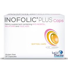 INOFOLIC PLUS je dijetetski proizvod koji sadrži mio-inozitol, melatonin i folnu kiselinu