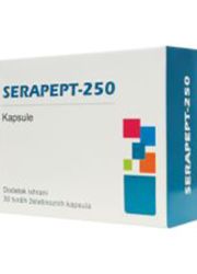 Serapept – 250 sa 30 kapsula je dodatak ishrani koji vrši degradaciju određenih proteina inflamacije. Koristi se za mnoga stanja koja uključuju bol i oticanje.