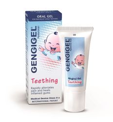 GENGIGEL Baby gel za uklanjanje simptoma kod izrastanja prvih zubica kod bebe. GENGIGEL Baby gel je gel za masažu desni.