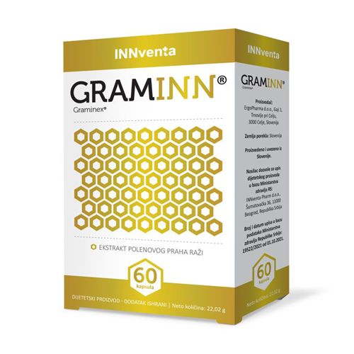 Graminn® u pakovanju od 60 kapsula je prirodni proizvod koji doprinosi očuvanju prostate i celog urinarnog sistema.
