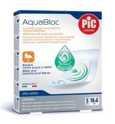 Pic Aquabloc komprese 10x6cm su sterilni i providni vodootporni flasteri koji su otporni su na vodu, vlagu i znoj i efikasno štite rane od razvoja bakterija.