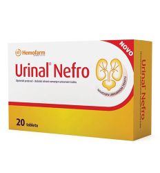 Urinal Nefro u pakovanju od 20 tableta je proizvod koji sa svojim aktivnim sastojcima ispoljava superiorni efektat u tretmanu infekcija urinarnog trakta.