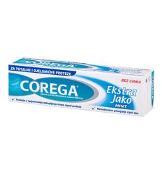 Corega extra strong sa ukusom mente u pakovanju od 40gr je krema za pričvršćivanje zubne proteze. Primenljiva je za totalne i parvijalne proteze.