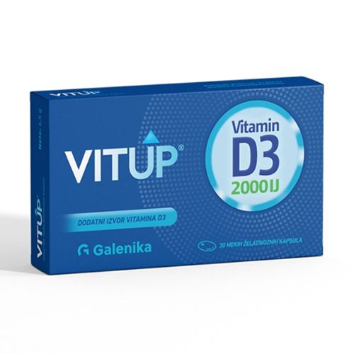 Vitup Vitamin D3 2000IJ se preporučuje osobama 65+ godina sa hipovitaminozom vitamina D, kod osoba sa oslabljenim i poremećenim imunitetom.