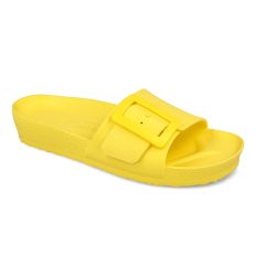GRUBIN ženske papuče CLOUDY žuta izrađene po jedinstvenom EVA materijalu, koji je vodootporan, ultra lak i jednostavan za održavanje.