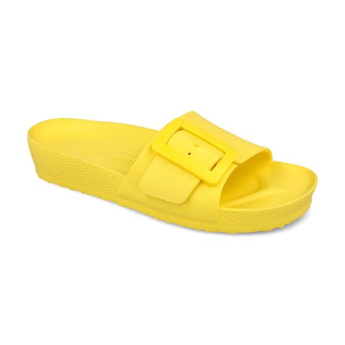 GRUBIN ženske papuče CLOUDY žuta izrađene po jedinstvenom EVA materijalu, koji je vodootporan, ultra lak i jednostavan za održavanje.