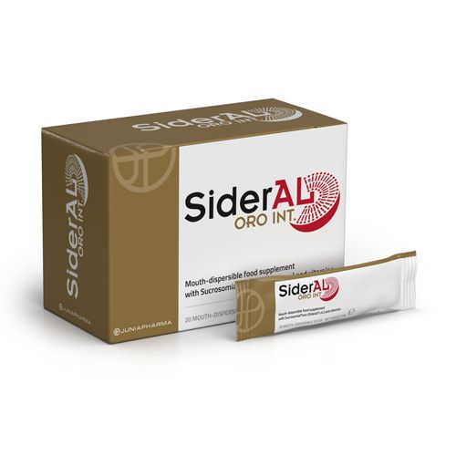 SiderAl ORO 20 kesica je dodatak ishrani za decu stariju od 3 godine i odrasle u slučaju nedostatka ili povećanje potrebe za unos gvožđa ili vitamina C i B.
