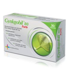 Gynkgobil forte od 80mg, 30 kapsula, se preporučuje kod oslabljenog mentalnog kapaciteta, koncentracije i pažnje, pamćenja, a naročito kod starijih ljudi.
